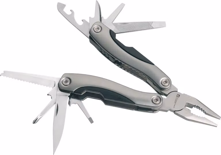Schwarzwolf outdoor ARMADOR multitool, grigio con 15 utensili