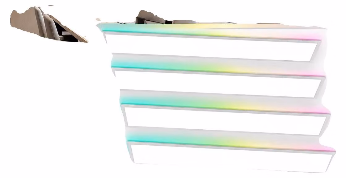 Pannello LED a soffitto, dimmerabile, con illuminazione di sfondo RGB, funzioni variabili, 40W