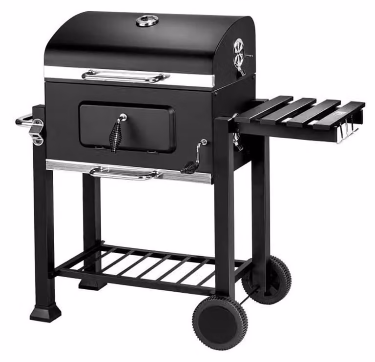 Barbecue a carbone nero - Ampia superficie di cottura - Con termometro - Autonomo