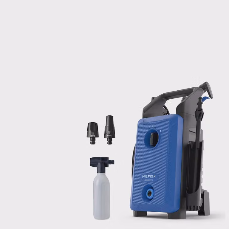 Idropulitrice ad alta pressione, 110 bar, 450 l/h, design compatto