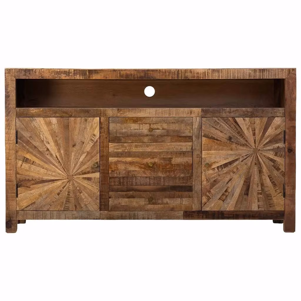 Credenza Wanderlust Deco in legno naturale marrone stile rustico L: 165 cm, P: 41 cm, H: 94 cm – 2