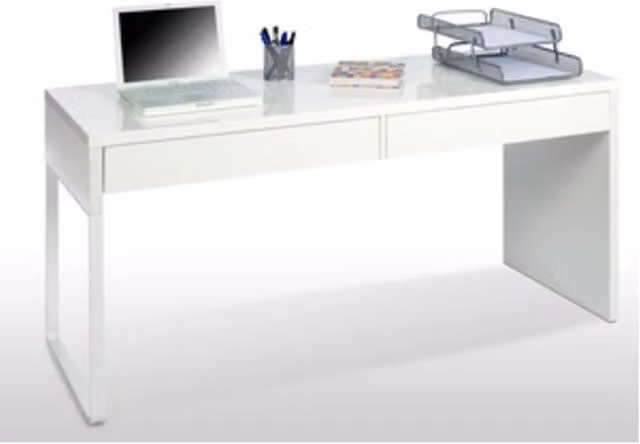 Kit Portacomputer Touch Fores Habitat Bianco Lucido L: 138 cm, P: 50 cm, H: 75 cm