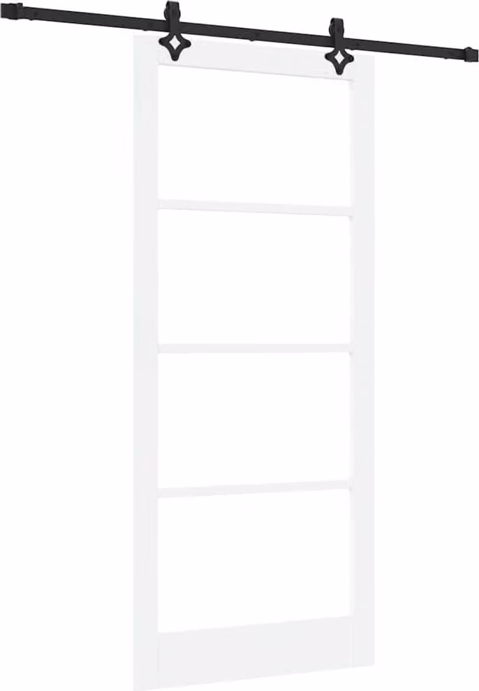 Porta scorrevole ORKDAL Bianco e Nero 93 x 211 cm