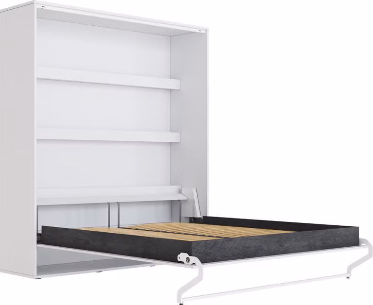 Letto a scomparsa 180x200 verticale M3 profondità 55cm Bianco