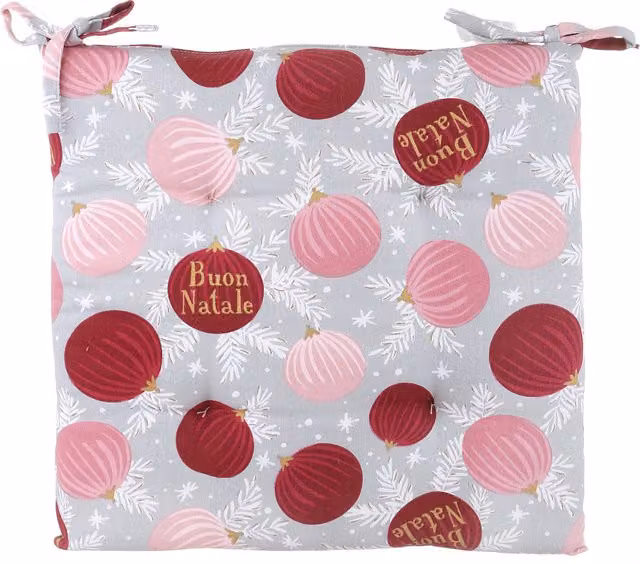 Cuscino per sedia quadrato KASANOVA rosa con coperta lavabile L 40 cm x P 40 cm