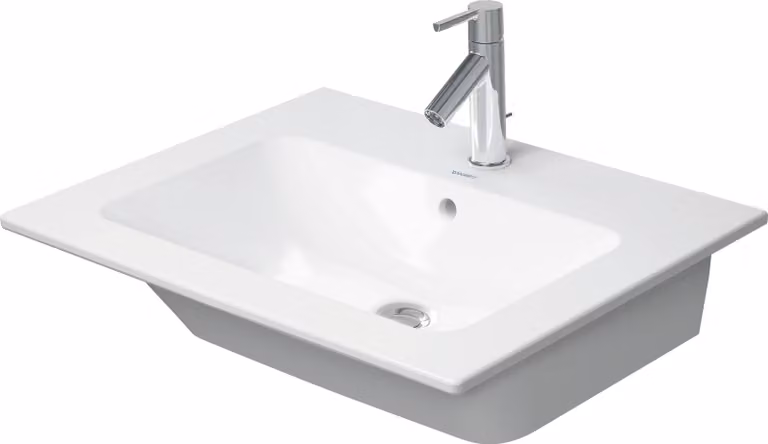 Duravit ME by Starck lavabo pour meuble, avec trop-plein, sans trou pour robinetterie, avec plage de robinetterie, 630mm, 23366300601, 23366300601