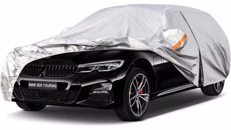 Copertura impermeabile e traspirante per BMW Serie 3 Touring G21, F31, E91, E46 (2005-2025), colore argento