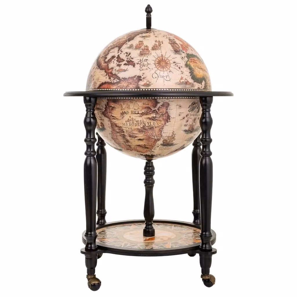 Mobile portabottiglie Globe Wanderlust Deco multicolore L: 60 cm, P: 60 cm, H: 95 cm – 2