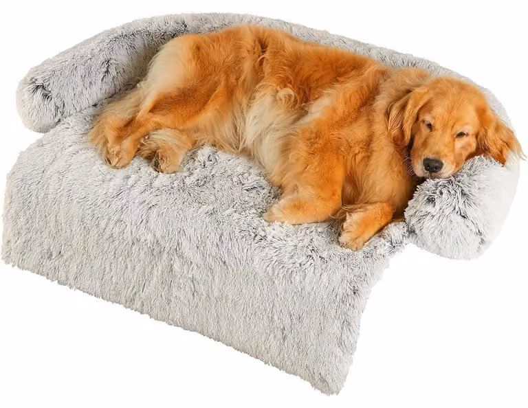 Cuccia per cani, taglia XXL, 110x105x15 cm, color marrone chiaro, lavabile, antiscivolo, in peluche