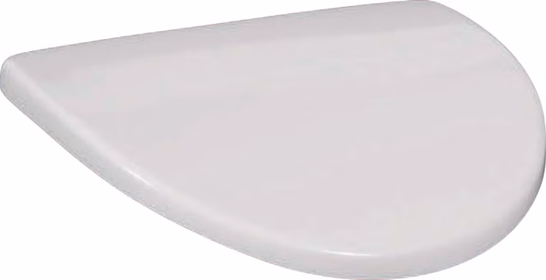 V+B Urinal-Deckel O. NOVO Scharniere verchromt weiß