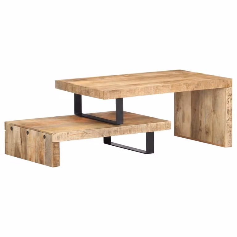 Maison Exclusive - Set di 2 tavolini in legno massello di mango