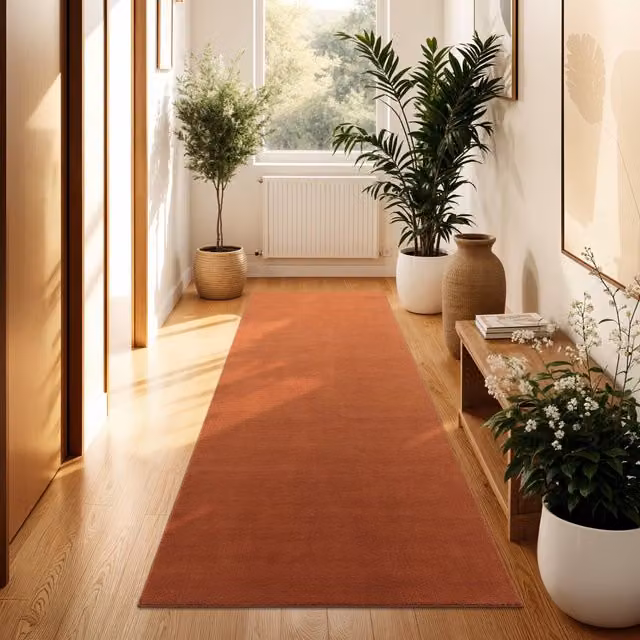 Tappeto Calissa Italia moderno colore arancione L: 80 cm, P: 300 cm – 1
