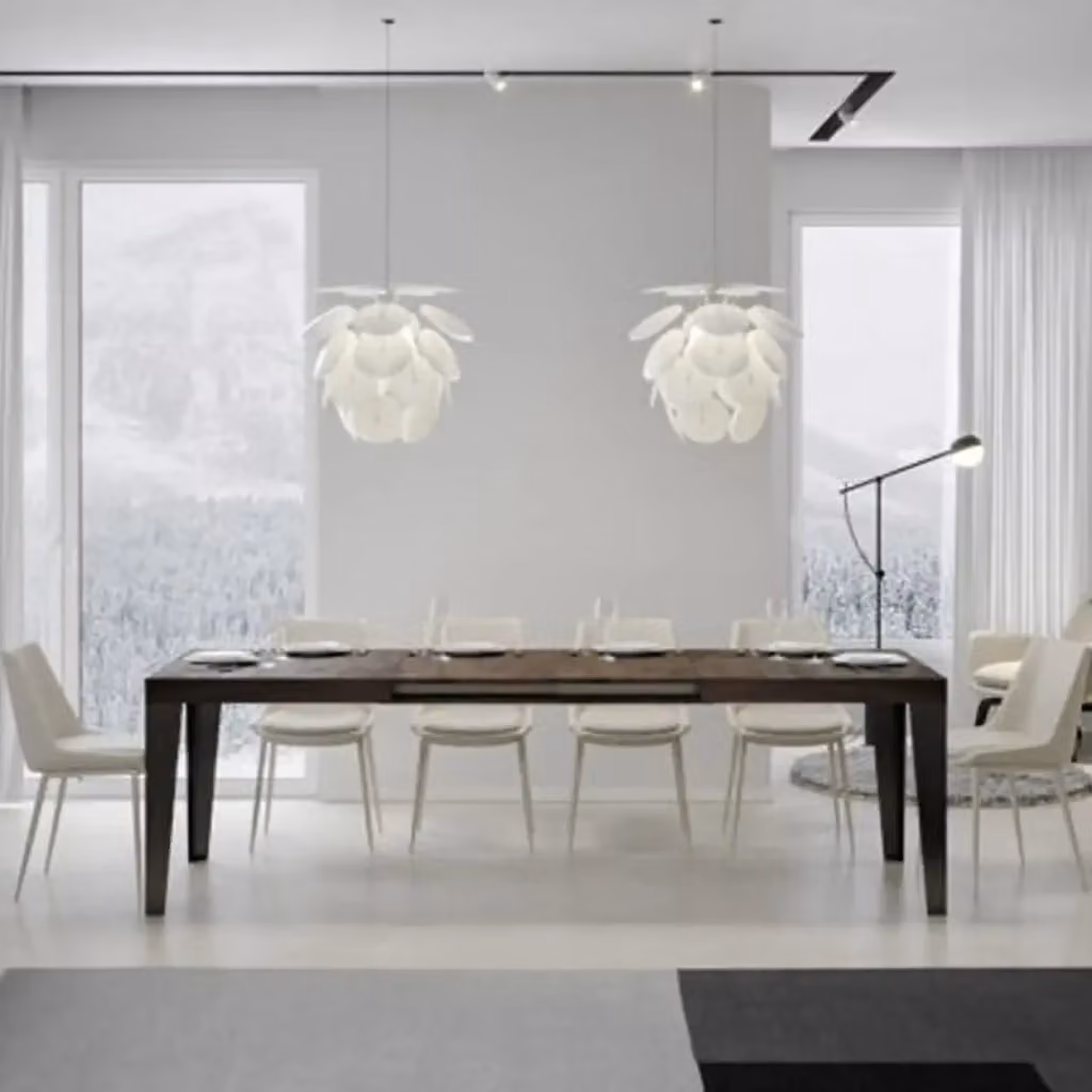 Tavolo allungabile Itamoby moderno rettangolare colore noce e antracite L: 140-400 cm, P: 90 cm – 2