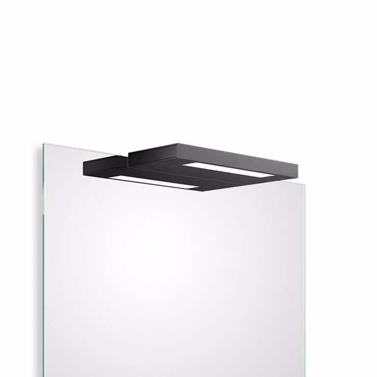 Decor Walther Applique da parete Slim 1-24 N, Nero, Bagno, Alluminio, Moderno, Applique
