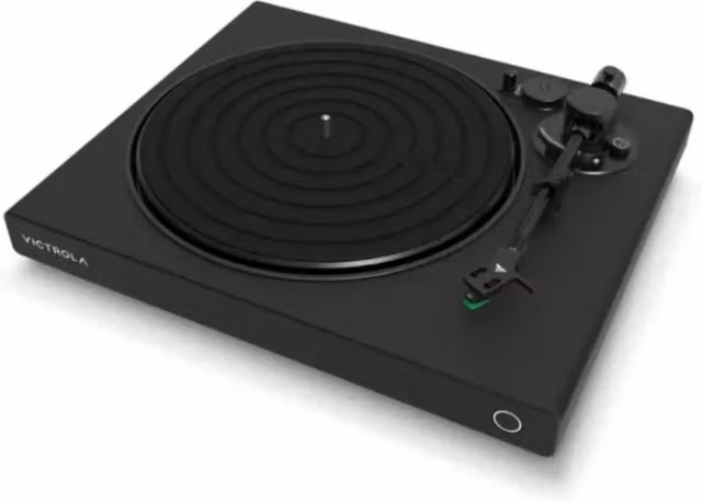 Giradischi Victrola Onyx con Bluetooth e testina Audio Technica AT-VM95E Nero