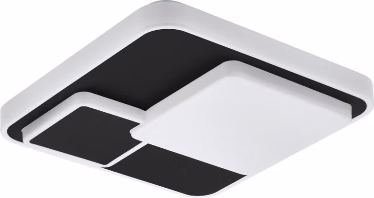 Eglo 75667 LEPRESO LED parete/soffitto 19,5W 385x385mm Bianco nero Bianco caldo