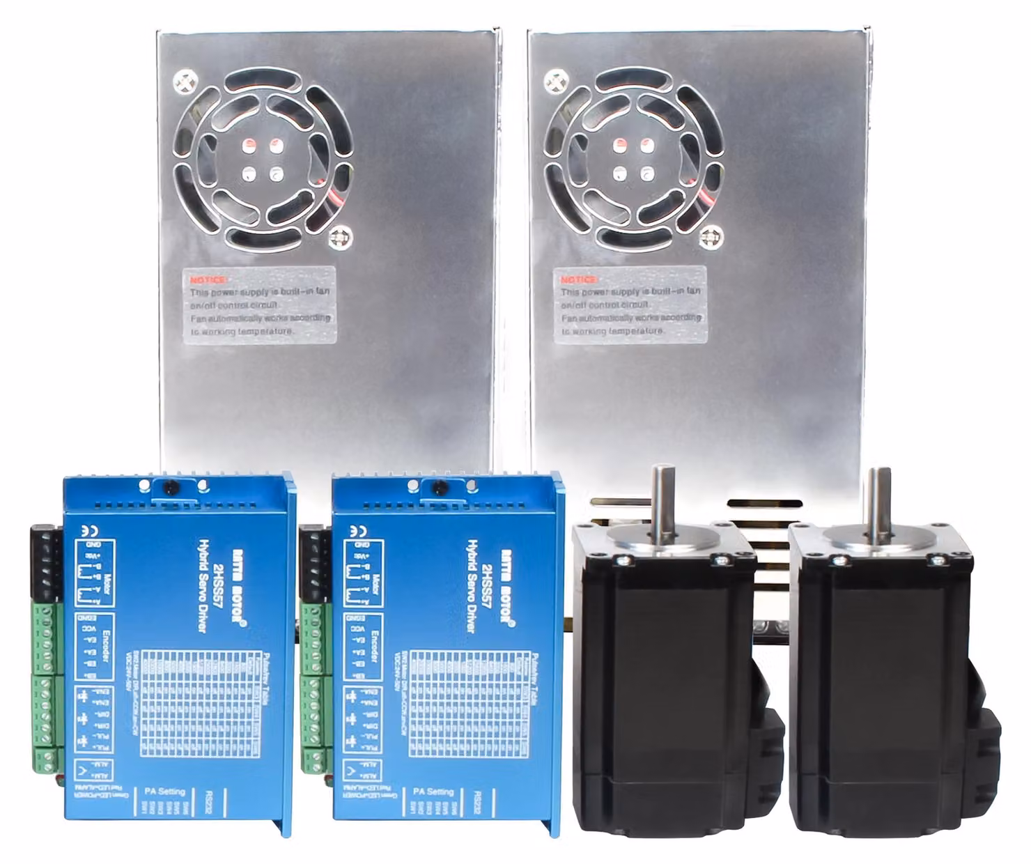 Kit servomotore, coppia 2 N·m, driver HSS57, 2 assi con alimentazione