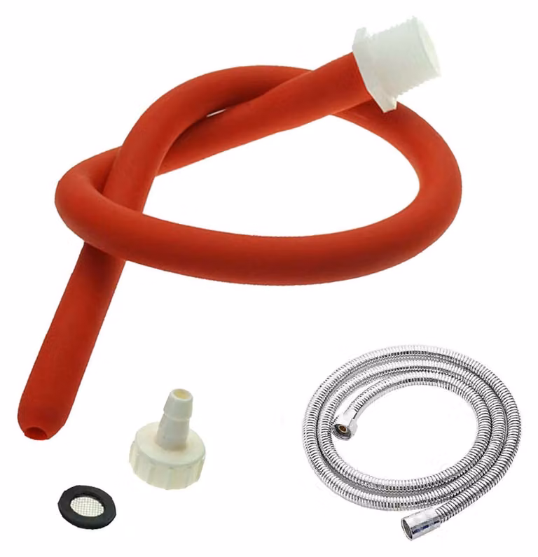Tubo flessibile per doccia con bocchetta in silicone
