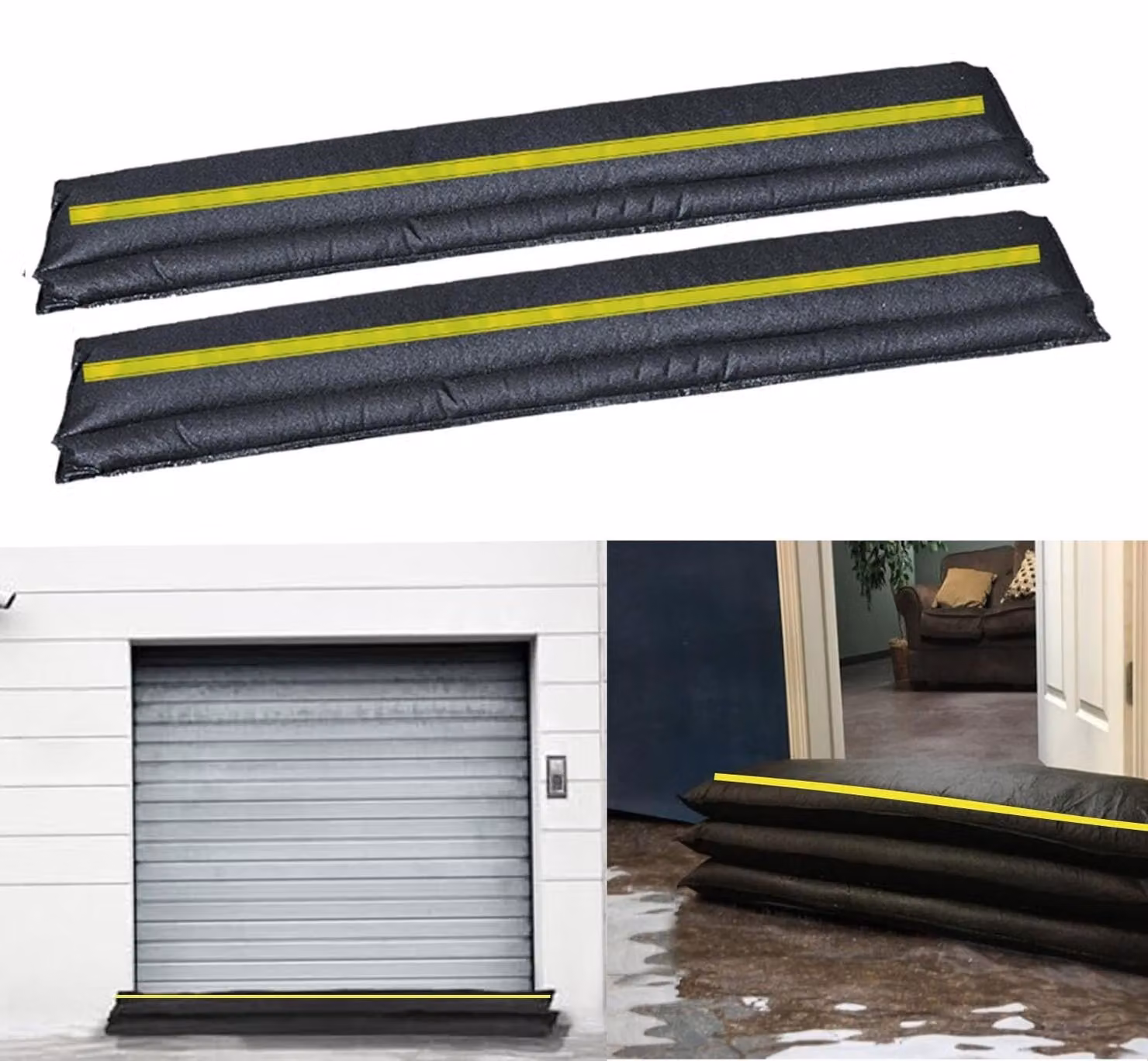 Solidchoice - Sacchetti di sabbia attivabili con acqua, dotati di strisce riflettenti