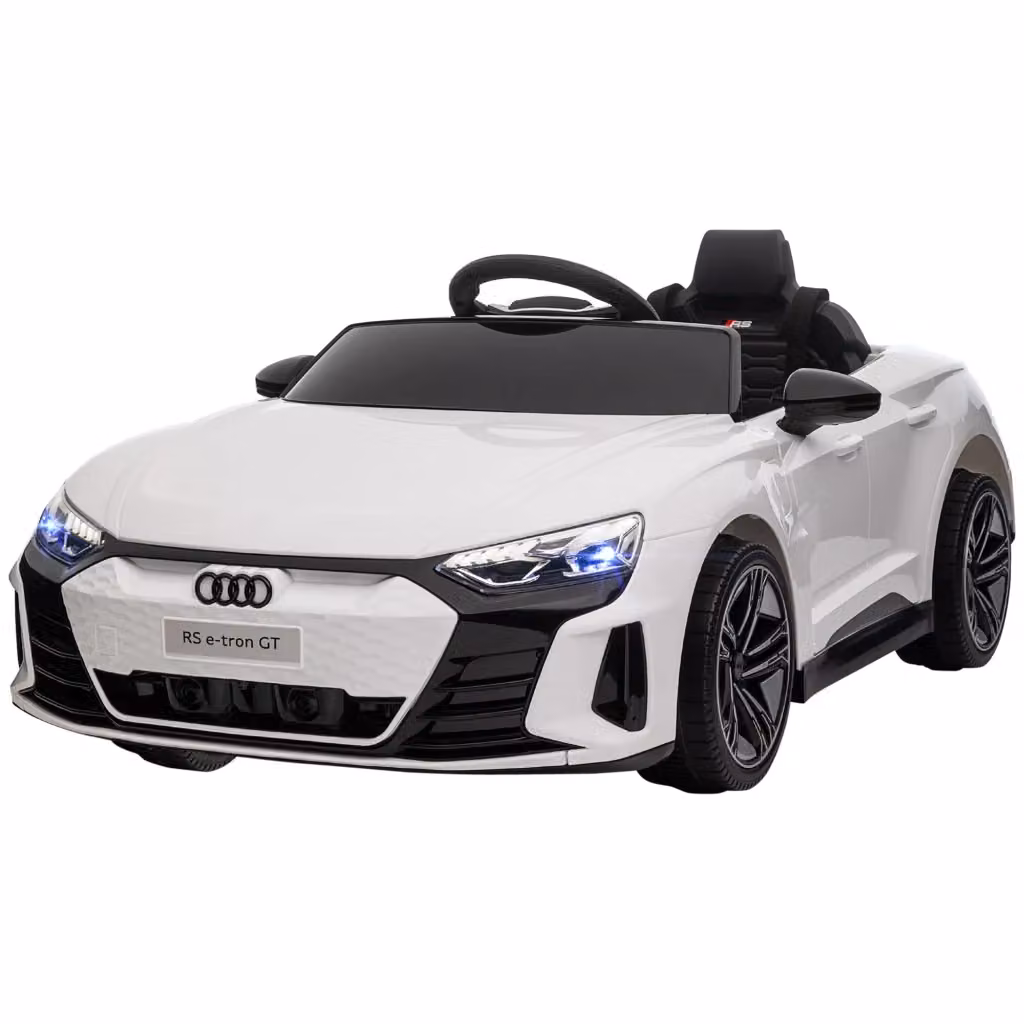 Auto Elettrica per Bambini con Telecomando, Luci e Suoni, Bianca e Nero, L/P/H: 103 x 58 x 41 cm – 2