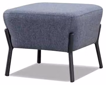 Luxus Hocker Luxuriöser Modern Designer Wohnzimmer Stoff Möbel Grau