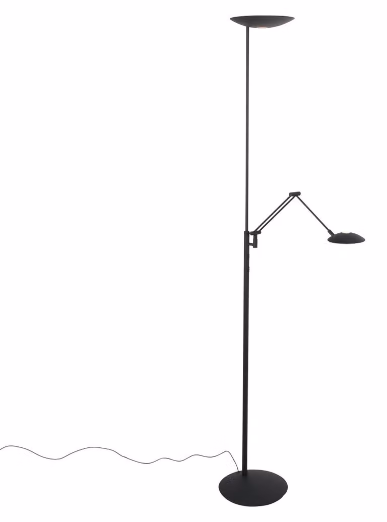 Lampada da terra - nero - Daphne 2 -  metallo - lampada di design - LED - 4602ZW - Steinhauer