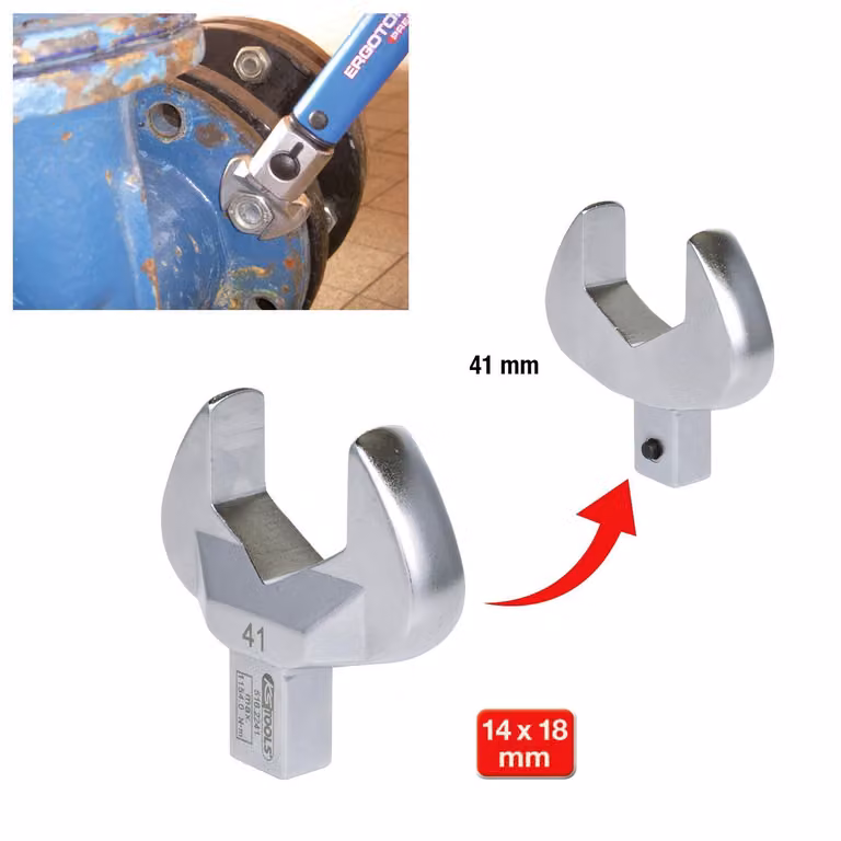 KS TOOLS 14x18 mm Chiave combinata 41 mm - 516.2241