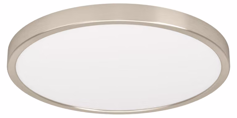 EGLO LED a soffitto Fueva 6, lampada a soffitto rotonda, lampada a plafone in metallo argentato e plastica bianca, illuminazione a soffitto bianco caldo-bianco freddo, ⌀ 39 cm