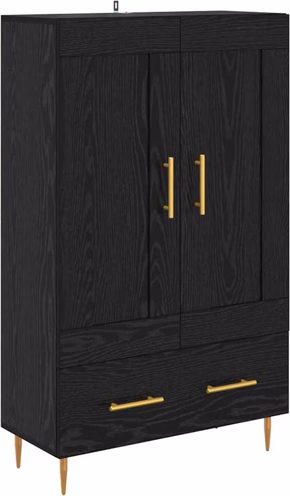 SYFAX™ Armadio alto Rovere nero 69,5 x 31 x 115 cm Legno ingegnerizzato