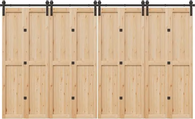 Kit di Binari per Porte Scorrevoli VIDAXL in Acciaio Nero Opaco, Lunghezza: 366 cm