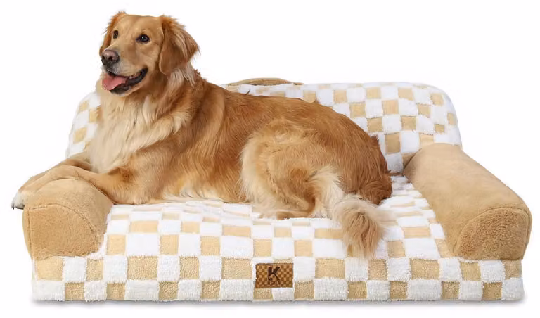Cuccia ortopedica per gatti, 104x69 cm, lavabile. Divano per cani, adatto a cani di grossa taglia, colore kaki