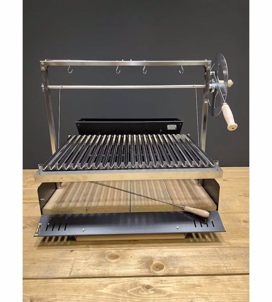 Parrilla Argentina Professionale per Barbecue in Acciaio Inox e Carbonio - B&B Artigianato
