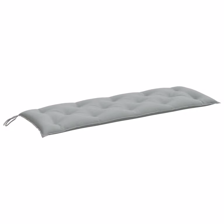 Cuscino Panca Giardino Grigio Chiaro Mélange 150x50x7cm Tessuto