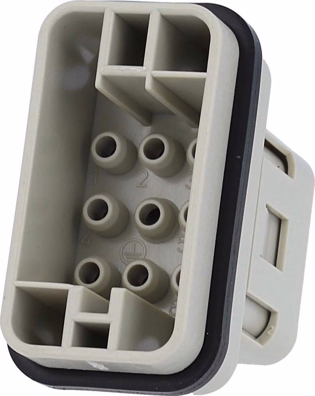 Inserti HARTING Han Q8/0 (M) con morsetto a crimpare, 8 poli + PE, 500V, 16A - 1 pezzo