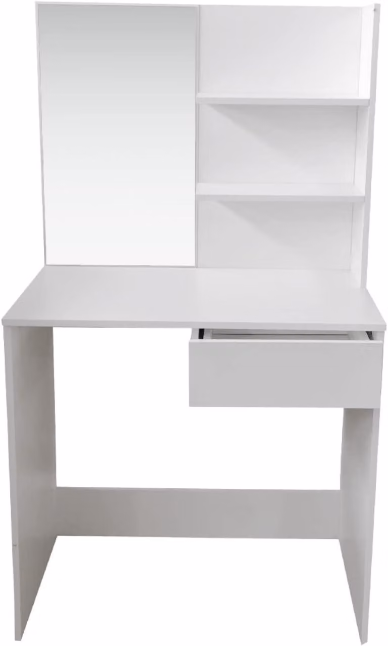 Comò da trucco - Specchiera da trucco - Bianco