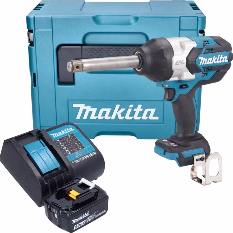 Makita DTW 1005 SG1J Avvitatore a impatto a batteria 18 V 1360 Nm 3/4" Brushless + 1x batteria 6,0 Ah + caricabatteria + Makpac