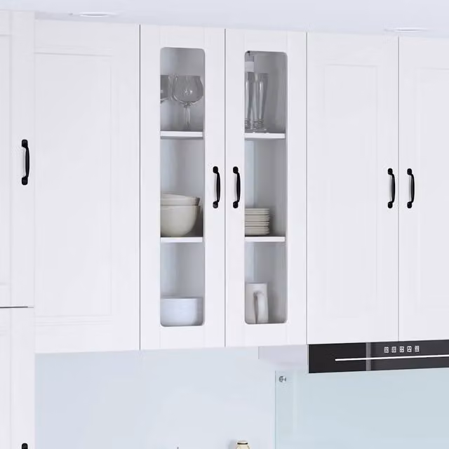 Pensile da cucina moderno vidaXL bianco in legno con ante a battente L/P/H: 60 x 31 x 100 cm