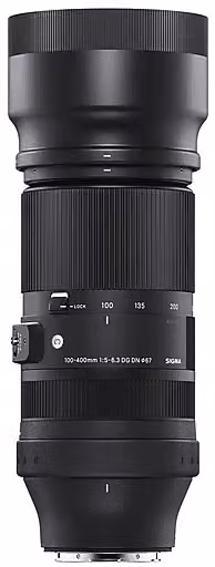 Teleobiettivo Sigma 100-400mm f/5-6.3 DG DN Contemporary per Panasonic L-Mount, Full Frame, Nero