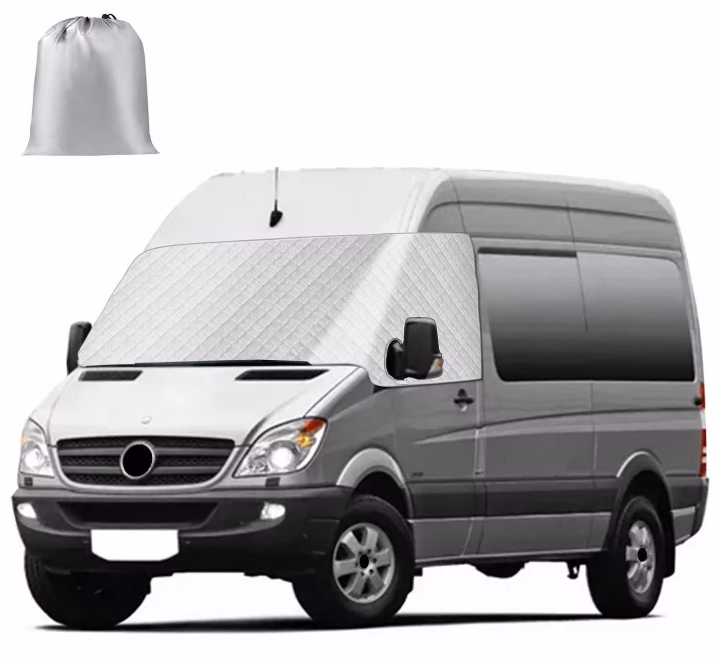 Copertura parabrezza per Mercedes Sprinter NCV3 dal 2006 al 2018 e per VW Crafter dal 2006 al 2017 - Protezione solare, neve e ghiaccio