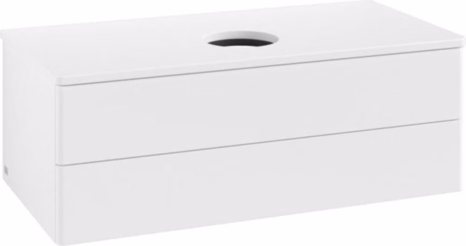 V&B Mobiletto senza struttura frontale - illuminazione Antao 100x36x50cm, WBP-colore Lac, wh. m Lac