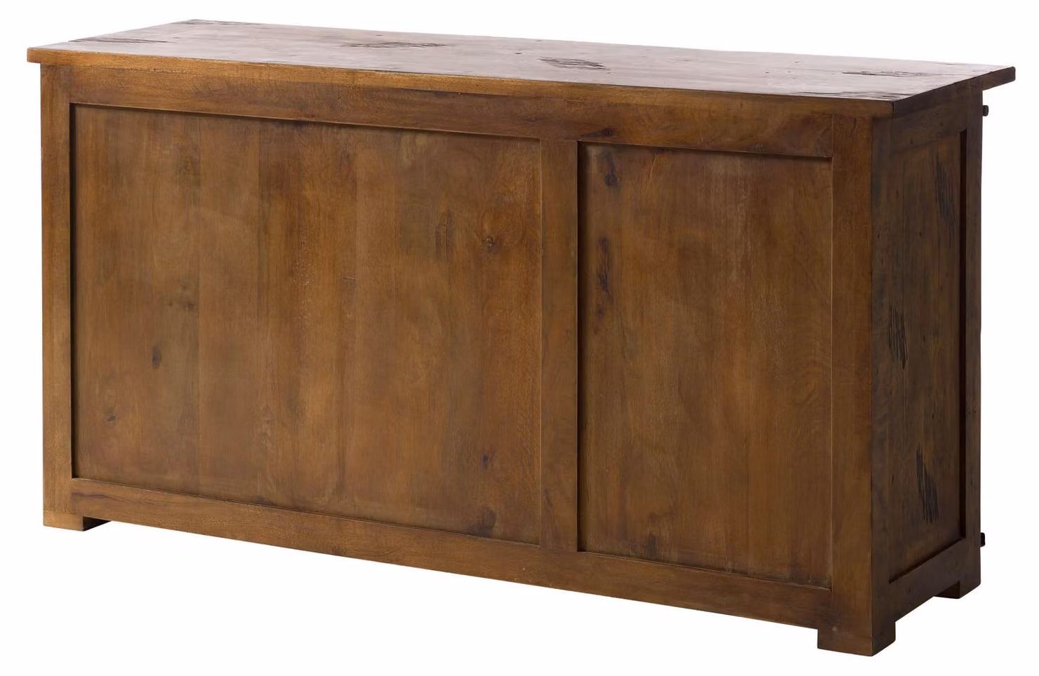 MASSIVMOEBEL24 | Sideboard Mango 150x45x80 braun lackiert RAILWAY #400