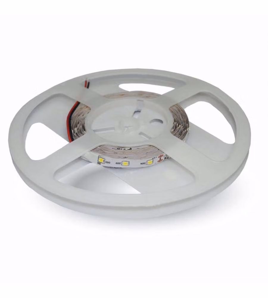 Strip LED SMD3528 3,6W/m 5m 60 LED/m Rosso 12V IP20 8mm