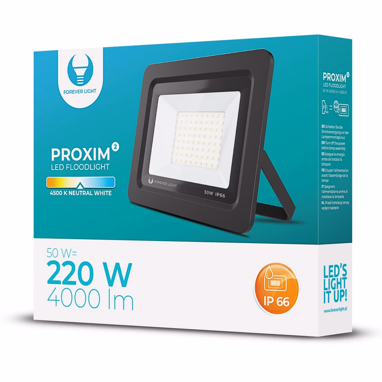 Proiettore a LED PROXIM II 50W |4500K| IP66 Forever Light