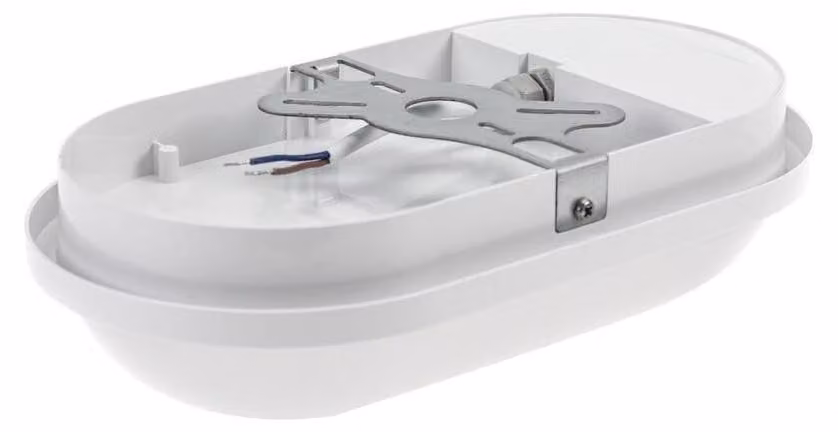Lampada a LED da parete, forma ovale, con sensore, 20 W, 4000 K, 1850 lm, grado di protezione IP54