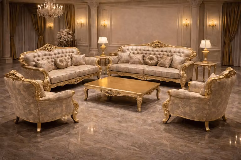 Divano Chesterfield classico divano a tre posti, poltrone