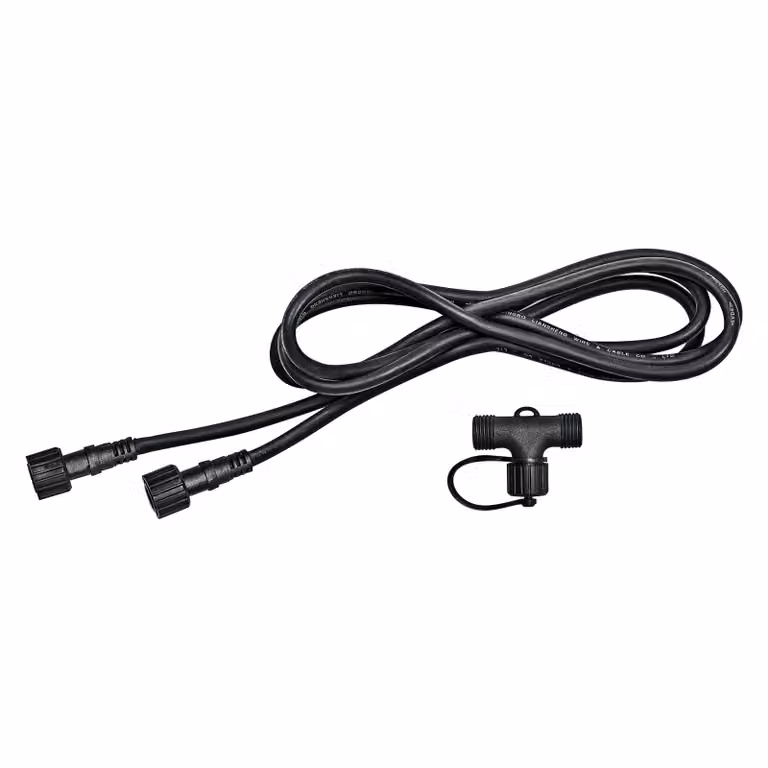 LEDVANCE ENDURA HYBRID CONNECTOR, componenti per apparecchi ibridi, nero, plastica, classe di protezione IP67, funzionamento solare e di rete, applicazioni versatili, facile installazione