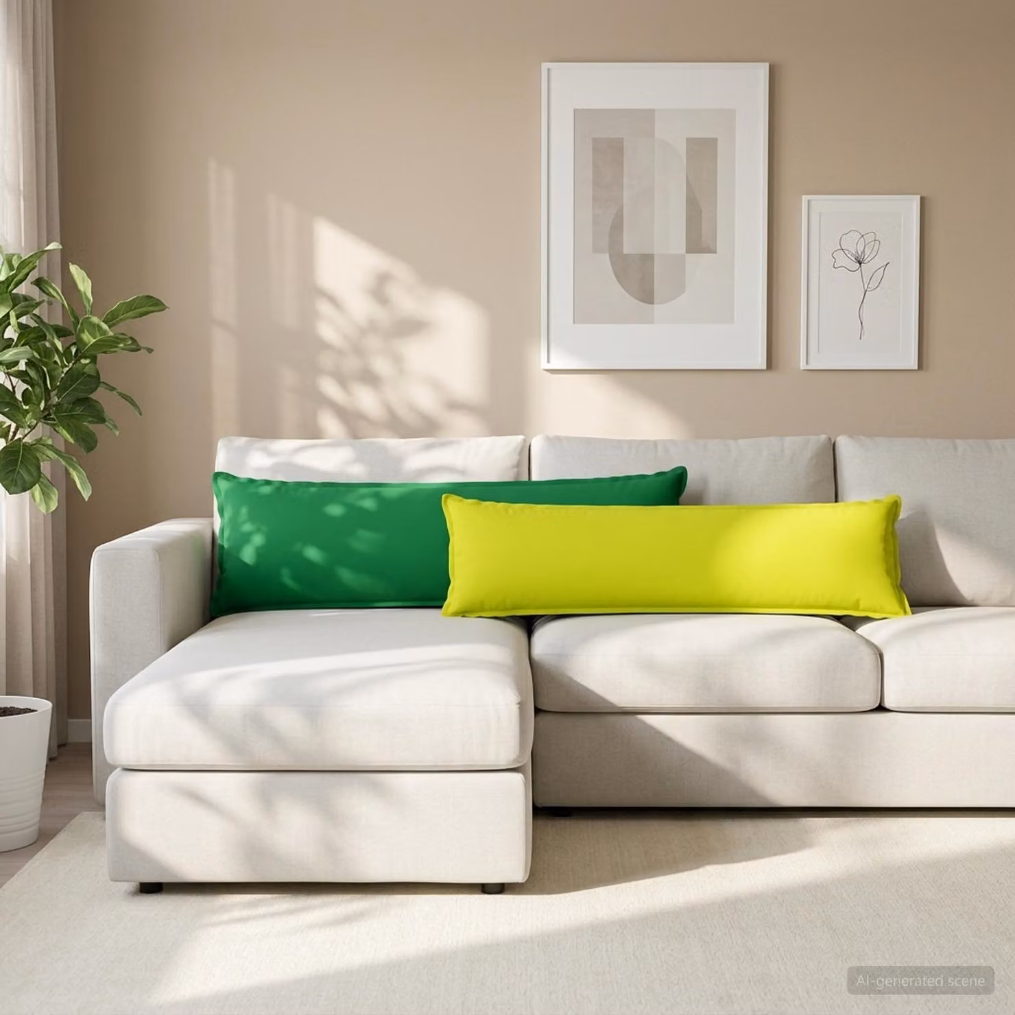 Federa HOUTEN vidaXL Verde in Poliestere, L: 145 cm, P: 40 cm