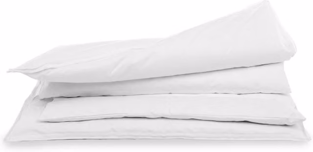 Cuscino DaunenStep con nucleo in Perla Piuma bianca, regolabile in altezza e con rivestimento rimovibile