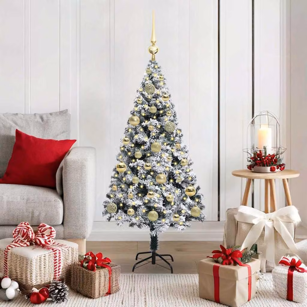 Maison Exclusive - Albero di Natale artificiale con 150 LED e supporto bianco 120 cm