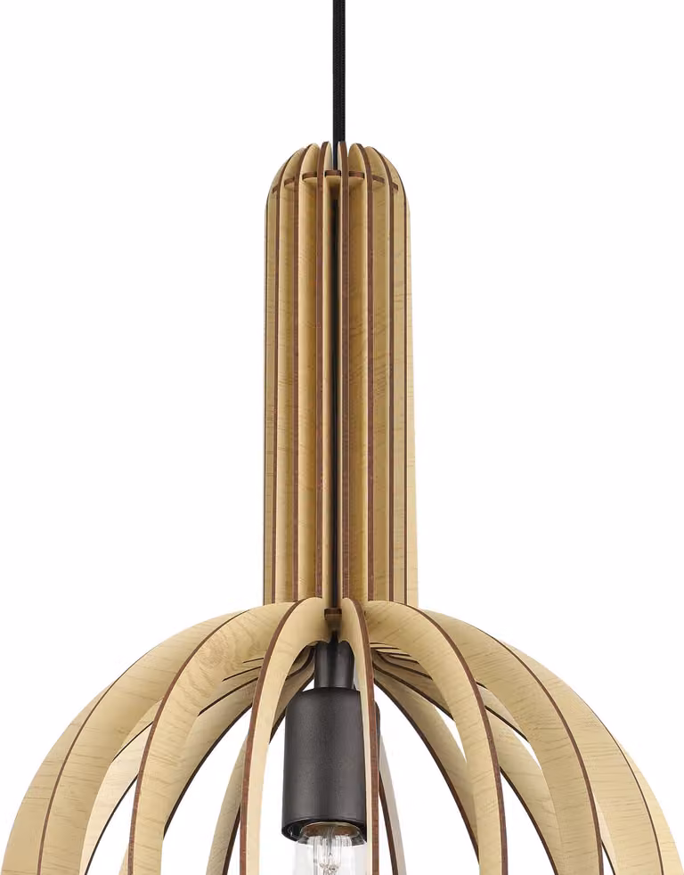 Eglo 900151 VELASCO E27 lampada a sospensione Ø310mm acero nero